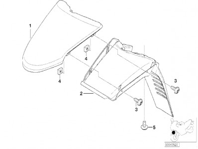 Aleta delantera Bmw F650 GS y F650 GS DAKAR 1999 - 2007