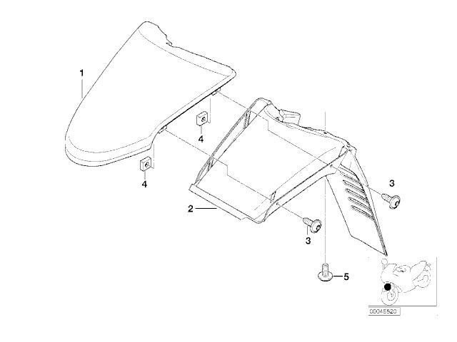 Aleta delantera Bmw F650 GS y F650 GS DAKAR 1999 - 2007