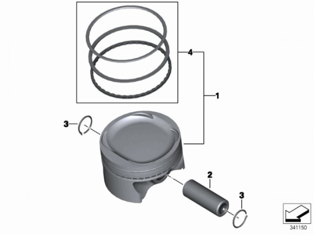 Piston Bmw F650 GS y F650 GS DAKAR 1999 - 2007
