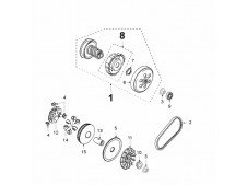 Semi polea fija variador Peugeot Satelis 125 2006-2008