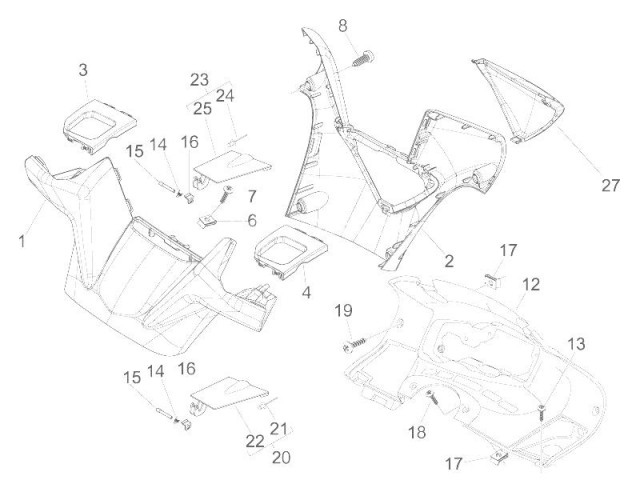 TAPA GUANTERA Gilera Nexus 125 2007-2008