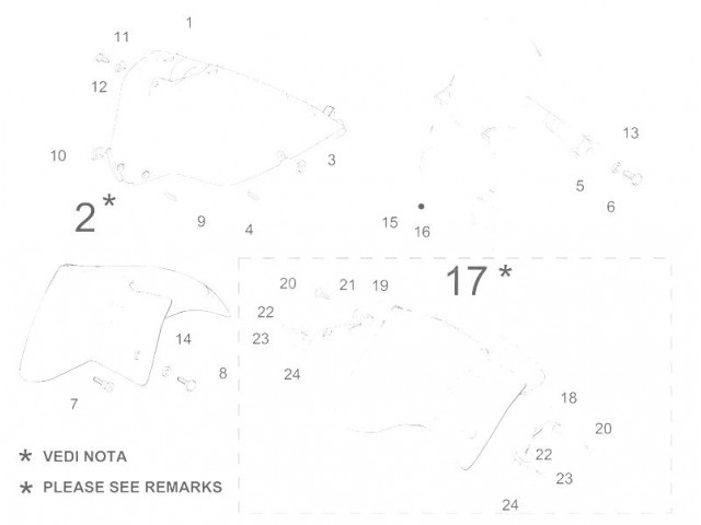 Aleta delantera  Gilera Nexus 125 2007-2008