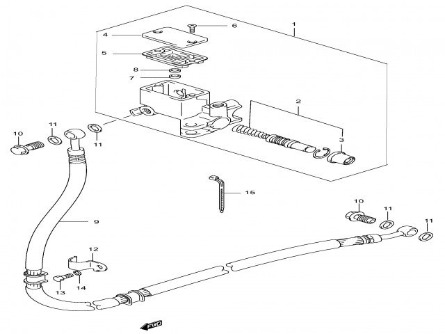 Bomba freno trasero Suzuki Burgman 150 2002-2007