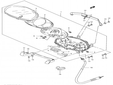 Cable cuenta kilómetros Suzuki Burgman 150 2002-2007