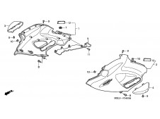 Faldon derecho  Honda Deauville 650 1998-1999