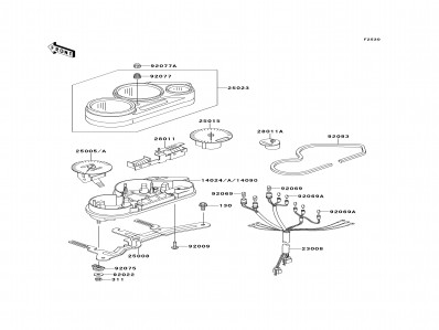 RELOJES COMPLETOS Kawasaki Gpz 500 1994 - 2003