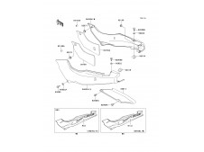 CACHA IZQUIERDA Kawasaki Gpz 500 1994 - 2003