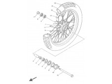 Rueda delantera Yamaha Virago 250 1989-1996