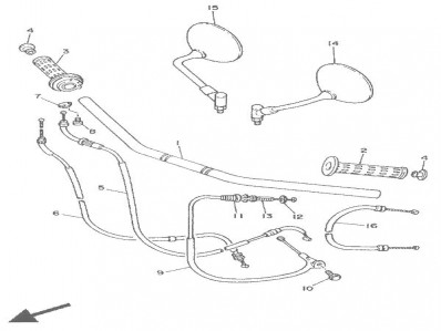 Contrapeso Yamaha Virago 250 1989-1996