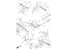 Soporte estribera trasera derecha Yamaha Virago 250 1989-1996
