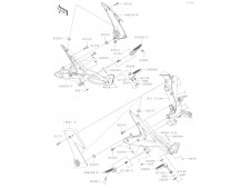 Embellecedor chasis izquierdo Kawasaki Er6f abs 650 2007-2009