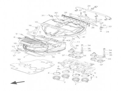 TOMA DE ADMISION L Yamaha R6r 600 cc 2006 - 2007