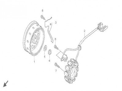Volante magnetico Honda Cbf 125 2008-2012