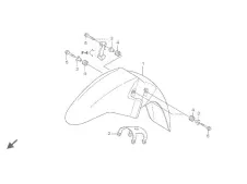 PUENTE ALETA DELANTERA Honda Cbf 125 2008-2012