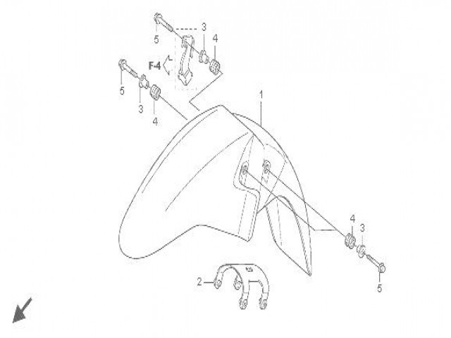 ALETA DELANTERA Honda Cbf 125 2008-2012