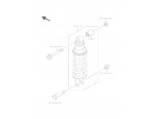 Amortiguador trasero Kawasaki Kle 500 1991-1996