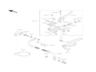 Bomba freno delantero Kawasaki Kle 500 1991-1996