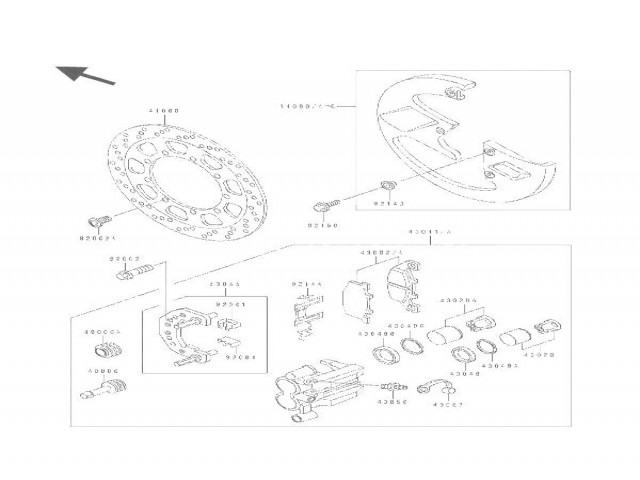 Cubre disco delantero Kawasaki Kle 500 1991-1996