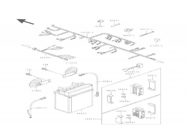 Sistema electrico completo Kawasaki Kle 500 1991-1996