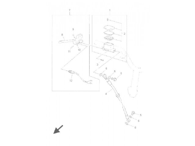 INTERRUPTOR FRENO DELANTERO Yamaha Jog 50 r 2002 - 2015