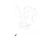 Retrovisor derecho Yamaha Jog 50 r 2002 - 2015