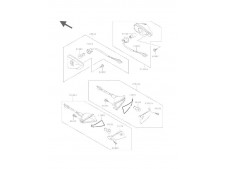 Intermitente trasero izquierdo Kawasaki Zzr 600 1990-1993