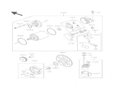 Motor arranque Kawasaki Zzr 600 1990-1993