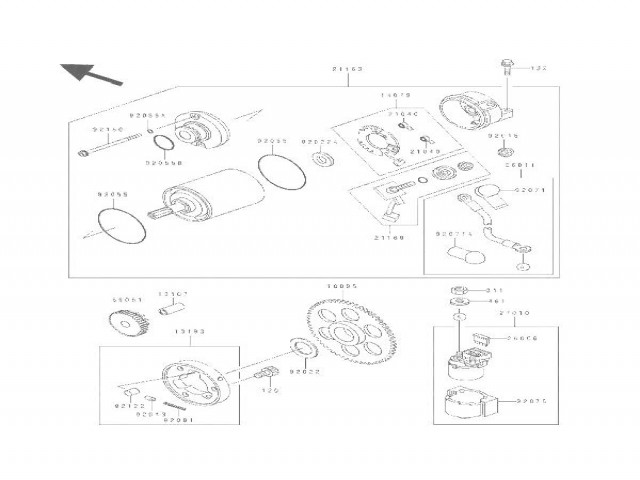 Motor arranque Kawasaki Zzr 600 1990-1993