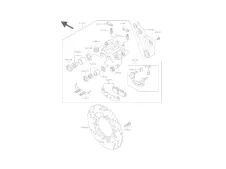 Disco freno trasero Kawasaki Zzr 600 1990-1993