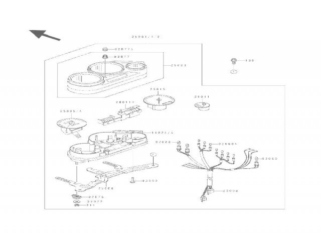 Reloj cuenta vueltas Kawasaki Zzr 600 1990-1993