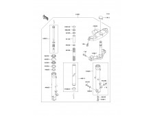 Barra completa izquierda Kawasaki Zzr 600 1990-1993