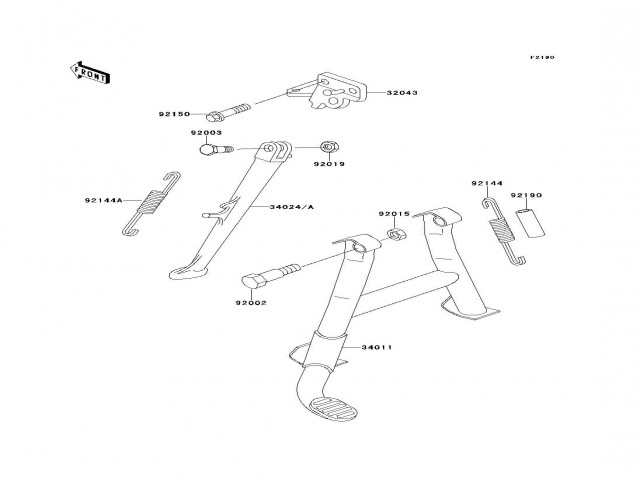 Caballete Kawasaki Zzr 600 1990-1993
