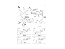 Enganches asiento trasero Kawasaki Zzr 600 1990-1993