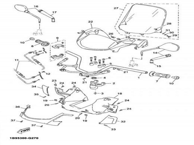 Cubre maneta izquierdo Yamaha X-Max