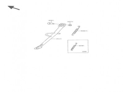 Pata de cabra Kawasaki Vulcan 500 1989-1995