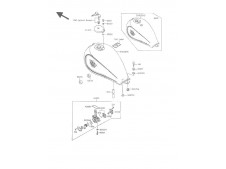 Deposito gasolina Kawasaki Vulcan 500 1989-1995