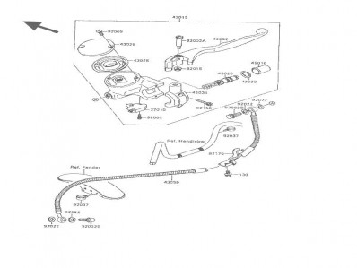 Bomba freno delantero Kawasaki Vulcan 500 1989-1995
