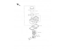 CILINDRO DE MOTOR Kawasaki Vulcan 500 1989-1995