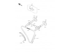 Arbol de levas admision Kawasaki Vulcan 500 1989-1995
