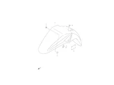 ALETA DELANTERA Suzuki Inazuma GW 250 2013 - 2018