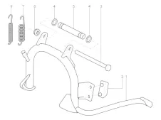 Caballete Aprilia Sportcity one 125 2008-2015