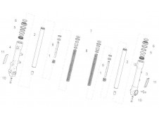 Barra completa derecha Aprilia Sportcity one 125 2008-2015