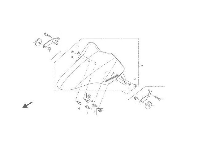 Aleta delantera Honda Pcx 125 2010-2014
