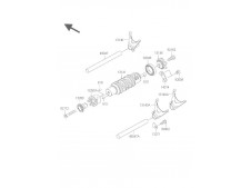 Motor carrete selector cambio Kawasaki er6n abs 650 2009-2011