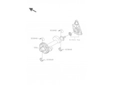 Motor eje de balance Kawasaki er6n abs 650 2009-2011