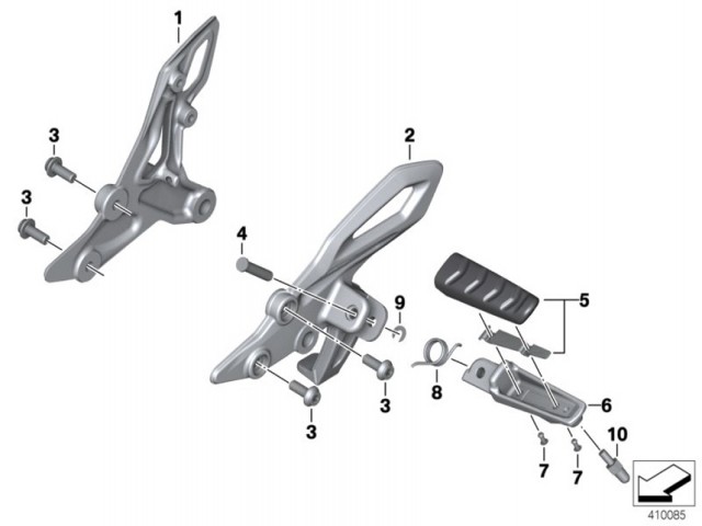 ESTRIBERA DELANTERA DERECHA Bmw R1200 r 2015 - 2018