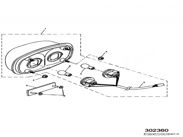 Piloto trasero Triumph Speed four 600 2003-2006