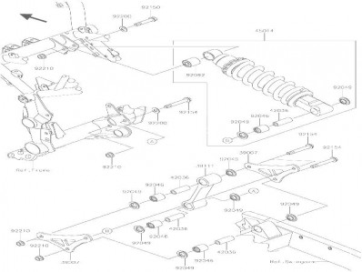 BIELETAS Kawasaki Z900 y z900 abs 2017 - 2019