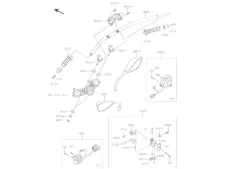 CAñA ACELERADOR PLASTICO Kawasaki z 800 e 2013 - 2016