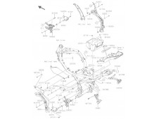 EMBELLECEDOR CHASIS IZQUIERDO Kawasaki Z900 y z900 abs 2017 - 2019